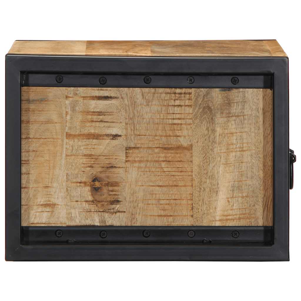 Lovos spintelės, 2vnt., 40x35x25cm, neapdorota mango mediena