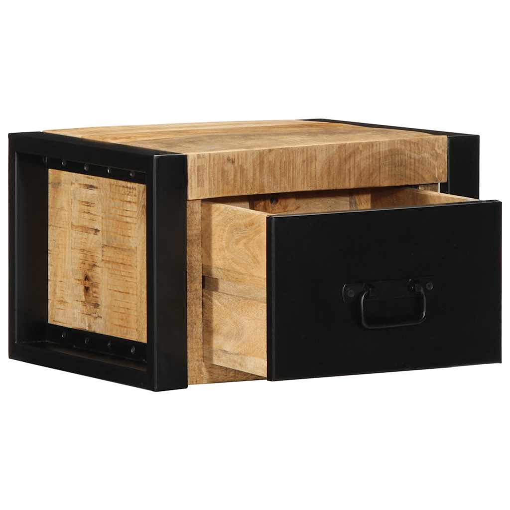 Lovos spintelės, 2vnt., 40x35x25cm, neapdorota mango mediena
