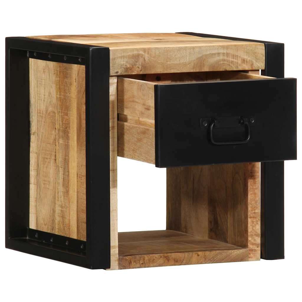 bedside tables 2 pcs 40x35x40cm solid unfinished mango wood