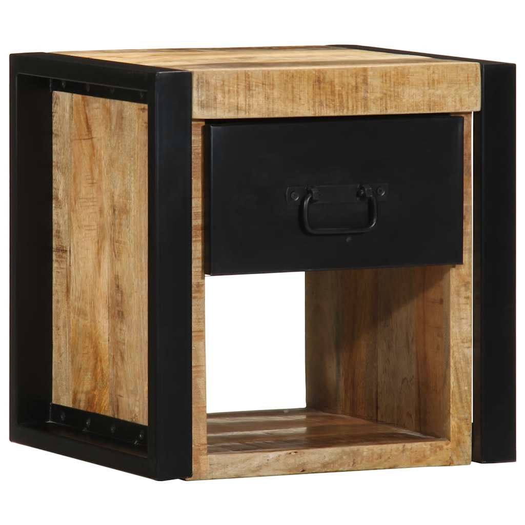 bedside tables 2 pcs 40x35x40cm solid unfinished mango wood