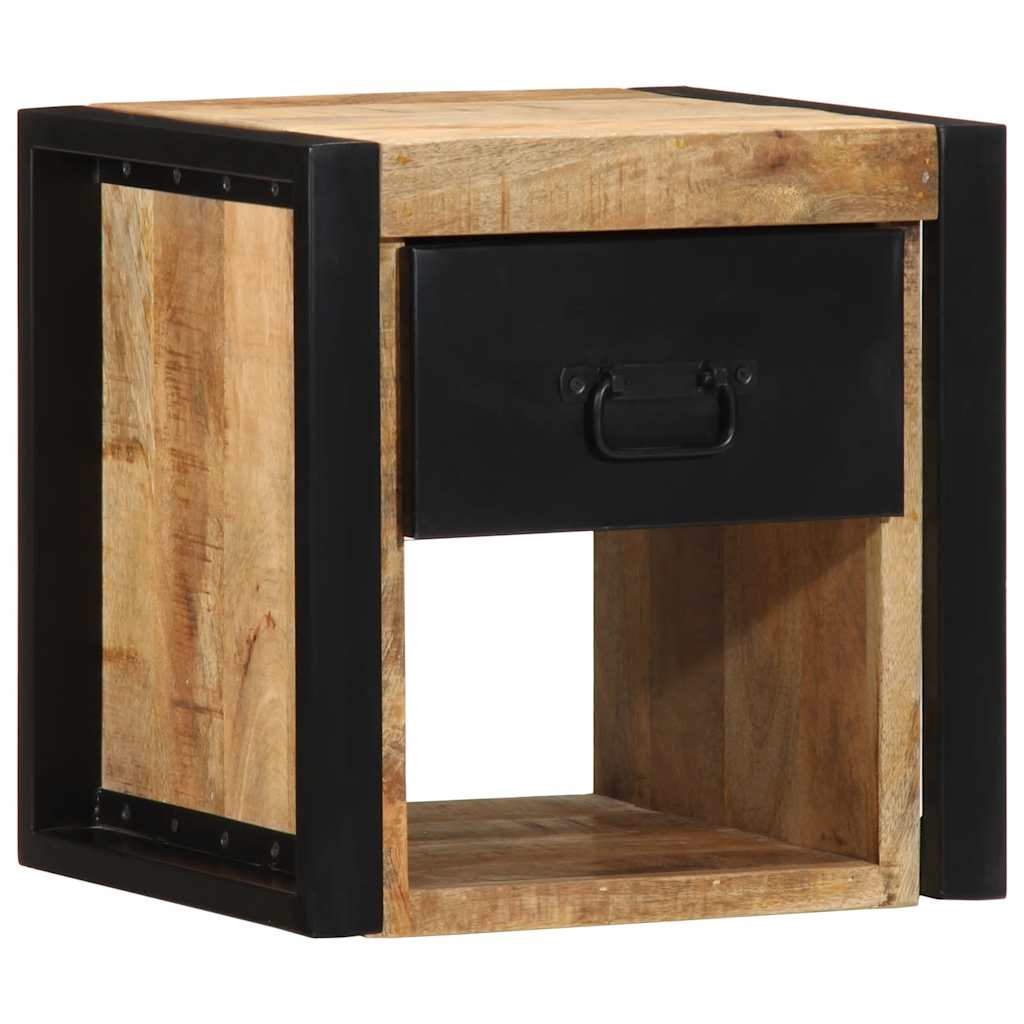 bedside tables 2 pcs 40x35x40cm solid unfinished mango wood