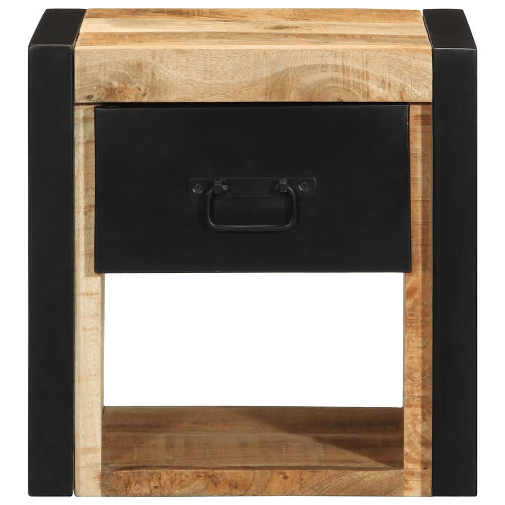 bedside tables 2 pcs 40x35x40cm solid unfinished mango wood
