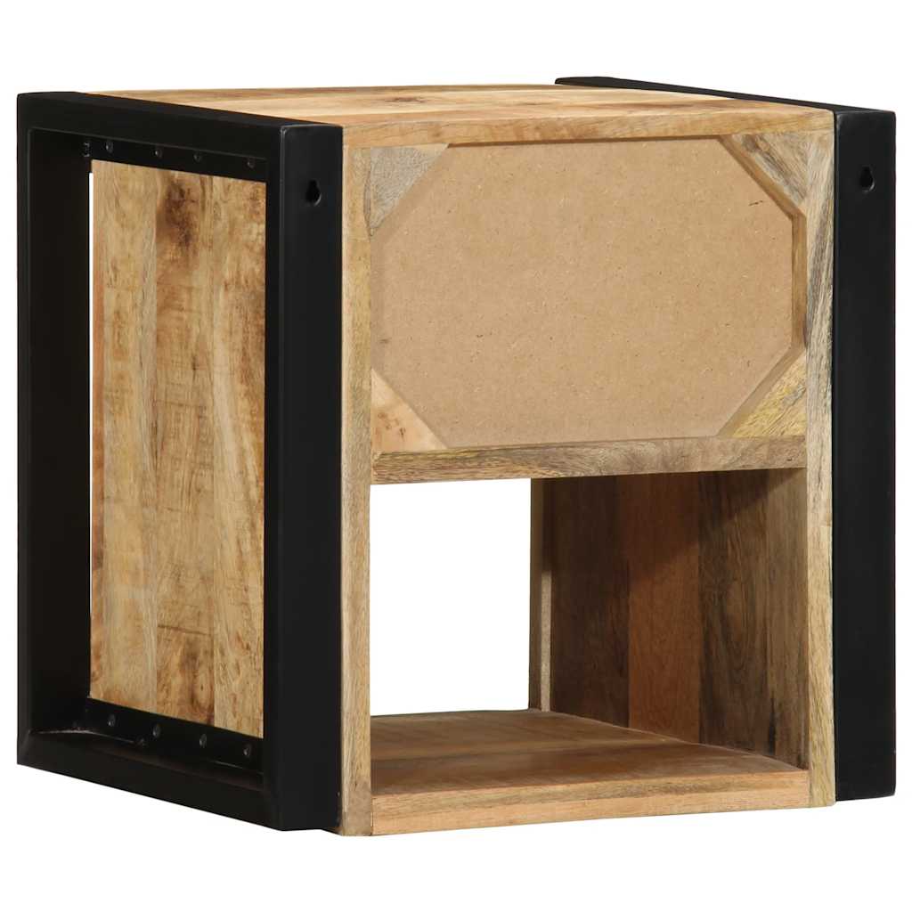 bedside tables 2 pcs 40x35x40cm solid unfinished mango wood