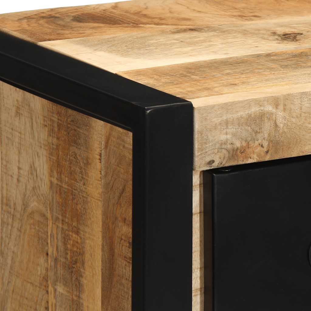 bedside tables 2 pcs 40x35x40cm solid unfinished mango wood