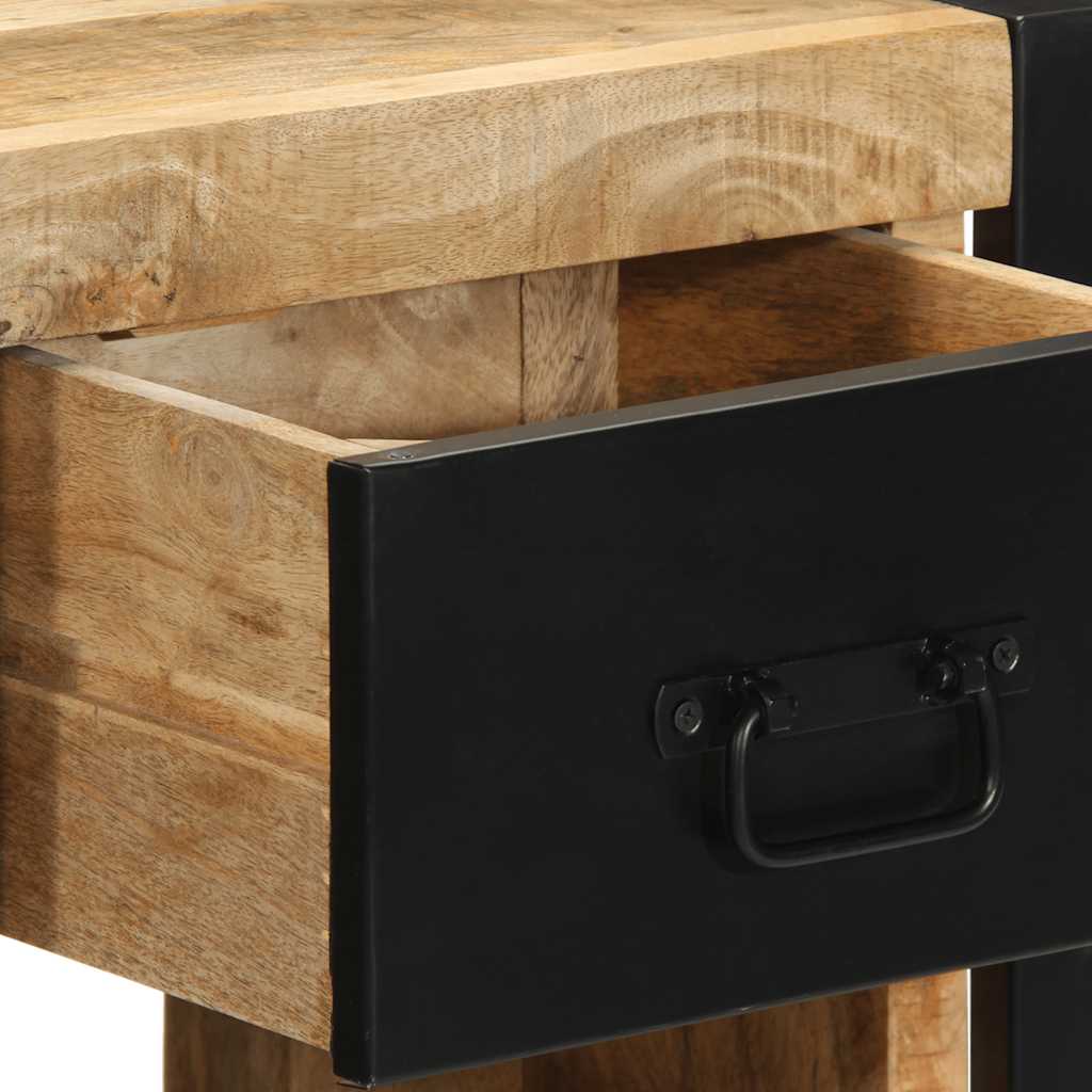 bedside tables 2 pcs 40x35x40cm solid unfinished mango wood