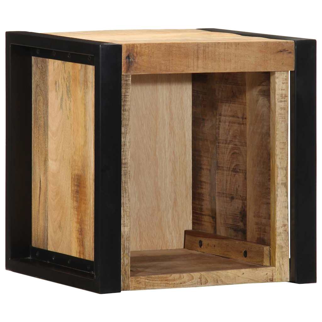 lovos spintelės 2 vnt 40x35x40cm masyvo neapdoroto medžio mango