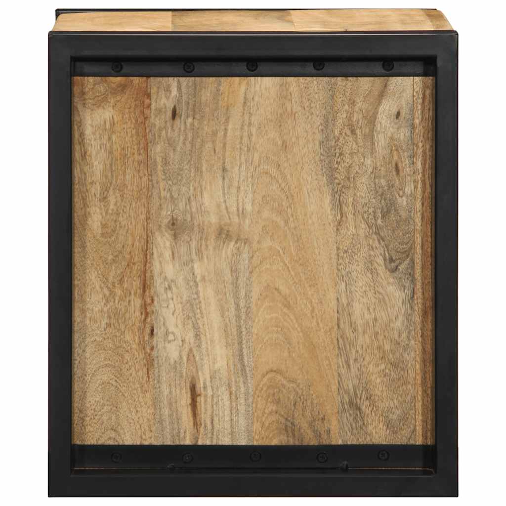 lovos spintelės 2 vnt 40x35x40cm masyvo neapdoroto medžio mango