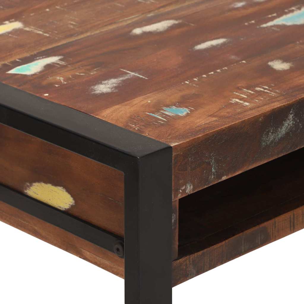 Dressing Table Multicolour Solid Reclaimed Wood