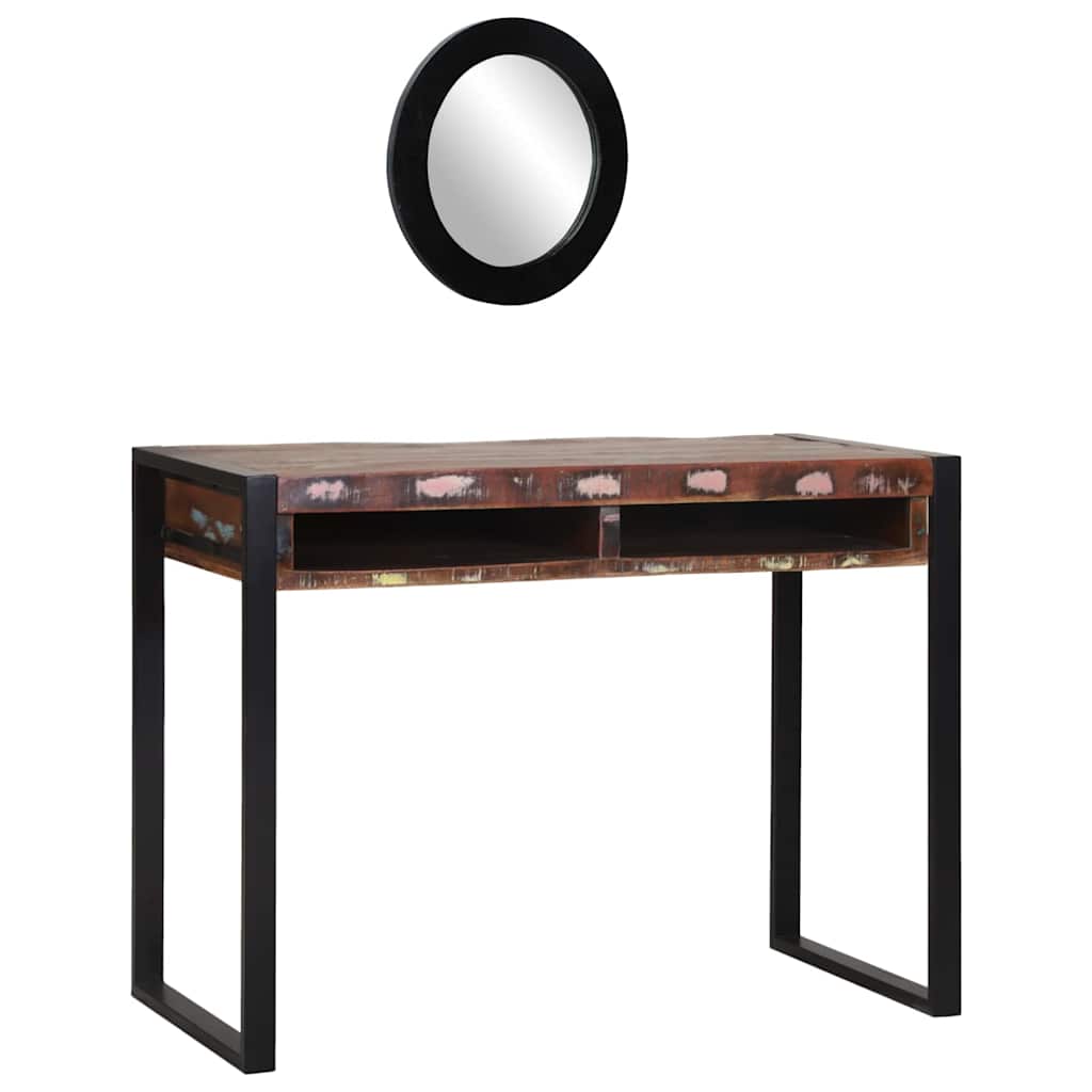 Dressing Table Multicolour Solid Reclaimed Wood