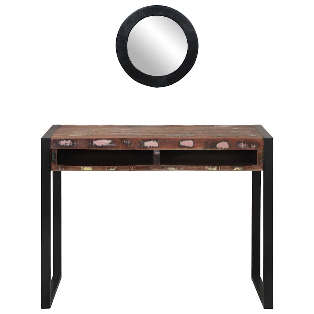 Dressing Table Multicolour Solid Reclaimed Wood
