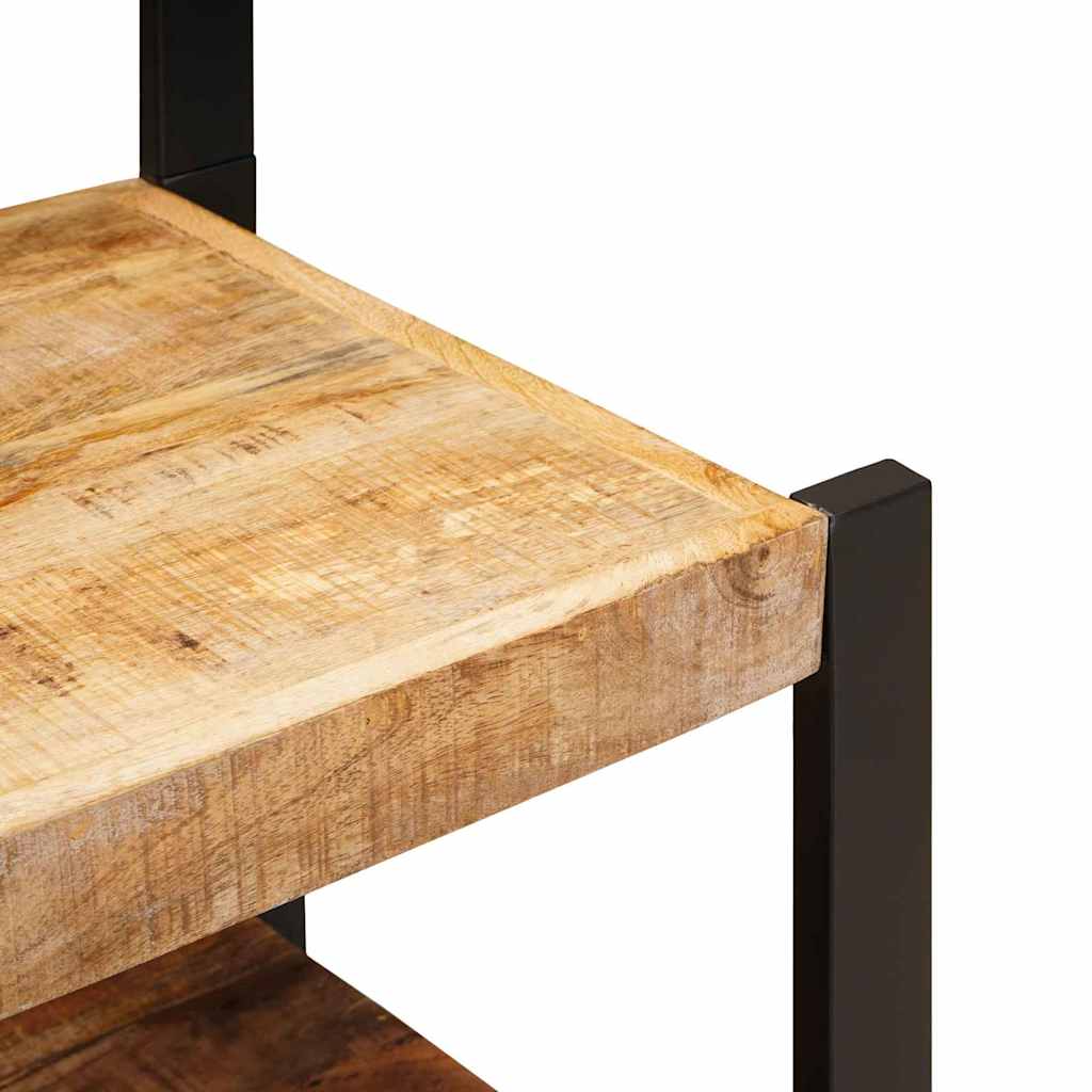 Chair Stand with Drawer Brown Solid Mango Wood