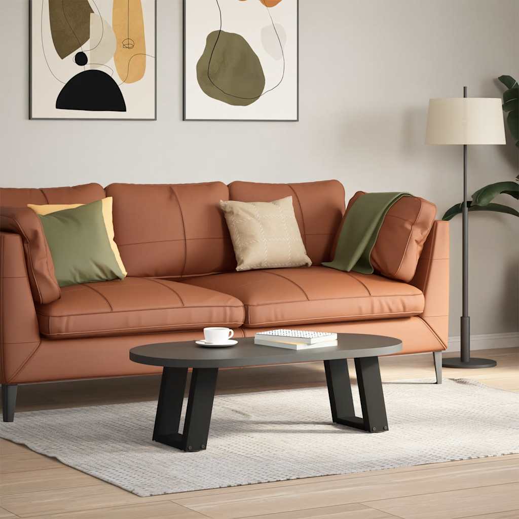 Kafijas galdiņa kājas, 2 gab., melnas, 30x(30-31) cm, tērauds, U veida
