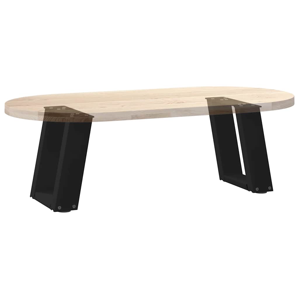Kafijas galdiņa kājas, 2 gab., melnas, 30x(30-31) cm, tērauds, U veida