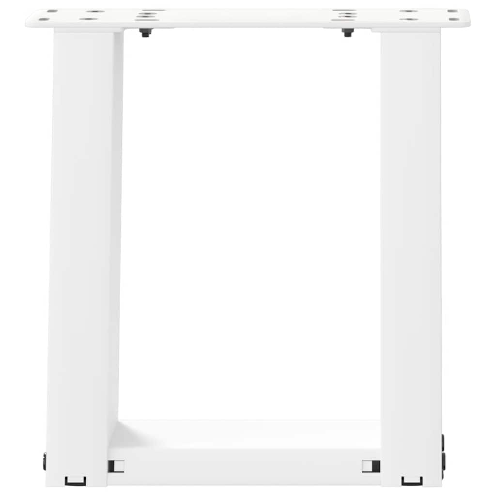Kavos staliuko kojelės, 2 vnt., baltos, 30x(30-31) cm, plienas, U formos