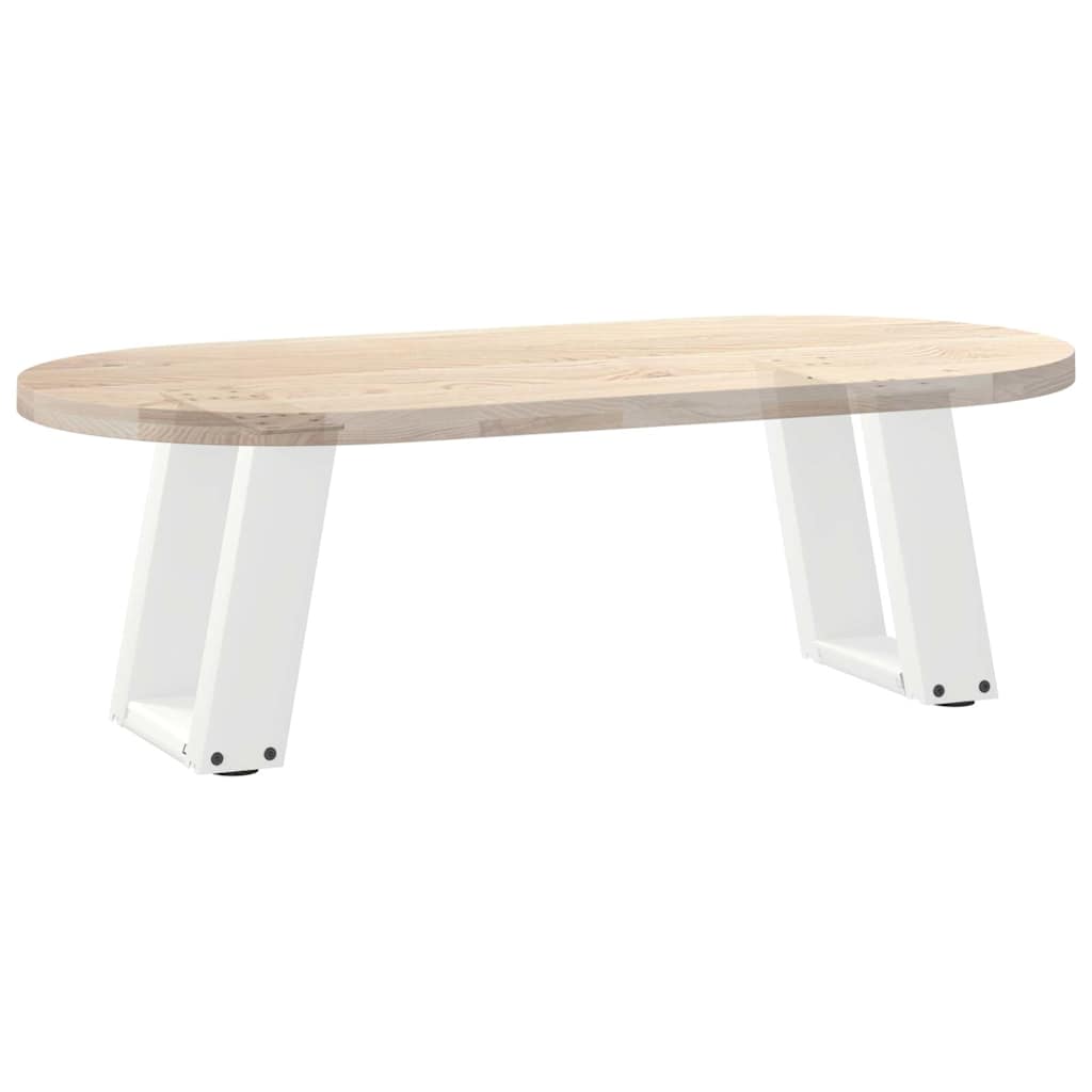 Kavos staliuko kojelės, 2 vnt., baltos, 30x(30-31) cm, plienas, U formos