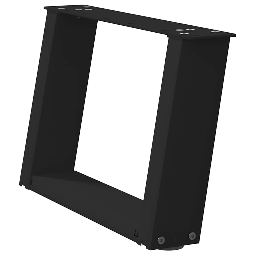 Kafijas galdiņa kājas, 2 gab., melnas, 40x(30-31) cm, tērauds, U veida