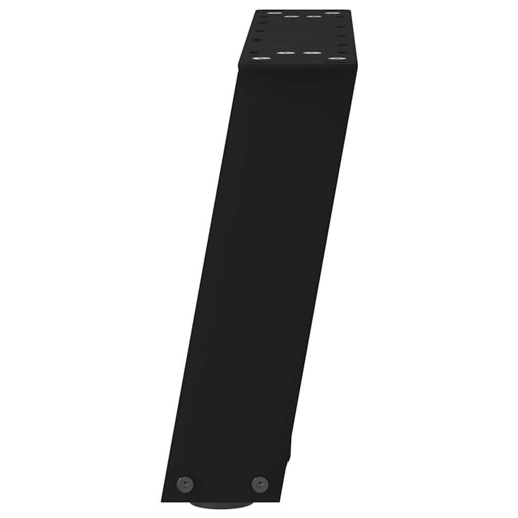 Kavos staliuko kojelės, 2 vnt., juodos, 40x(30-31) cm, plienas, U formos