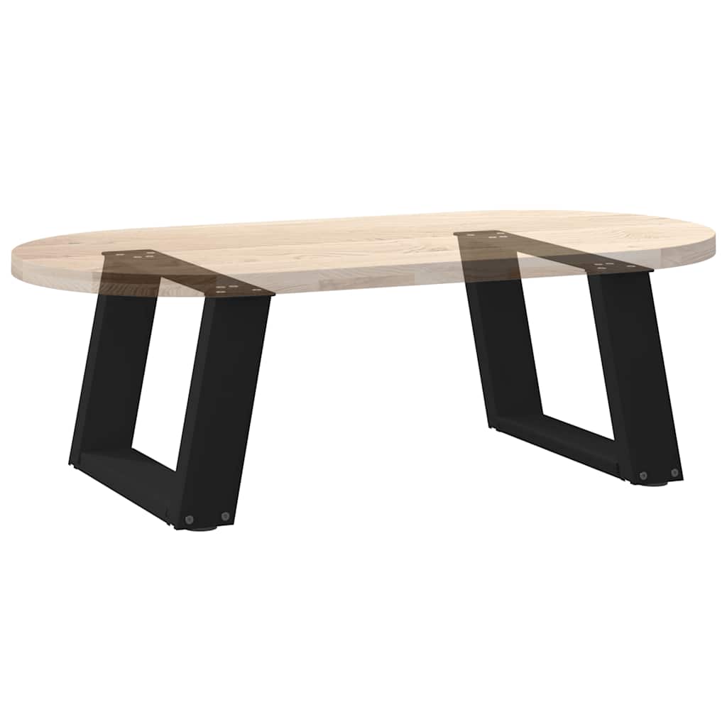 Kavos staliuko kojelės, 2 vnt., juodos, 40x(30-31) cm, plienas, U formos
