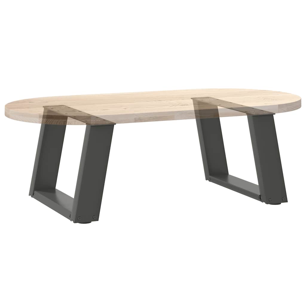 Kavos staliuko kojelės, 2 vnt., antracito spalvos, 40x(30-31) cm, plienas, U formos