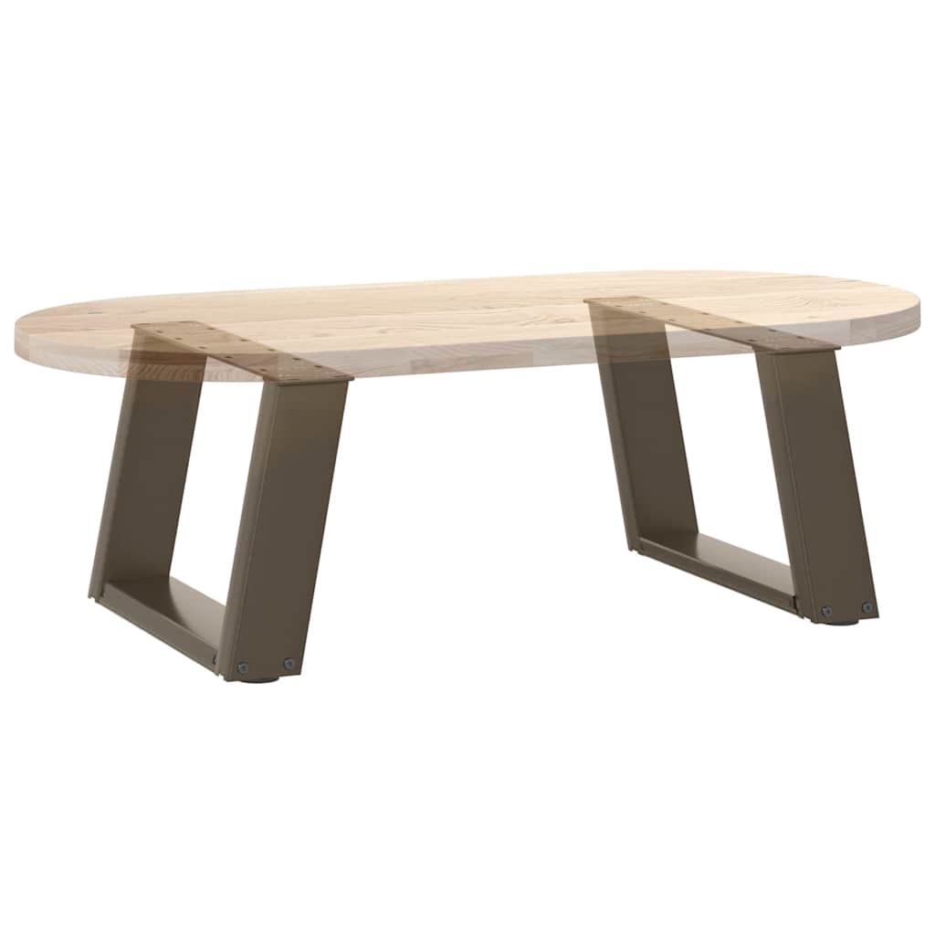Kavos staliuko kojelės, U formos, 2 vnt., natūralus plienas, 40x(30-31) cm, plienas