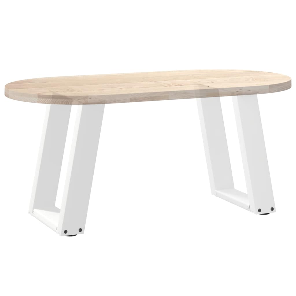 Kafijas galdiņa kājas, 2 gab., baltas, 28x(42-43) cm, tērauds, U veida