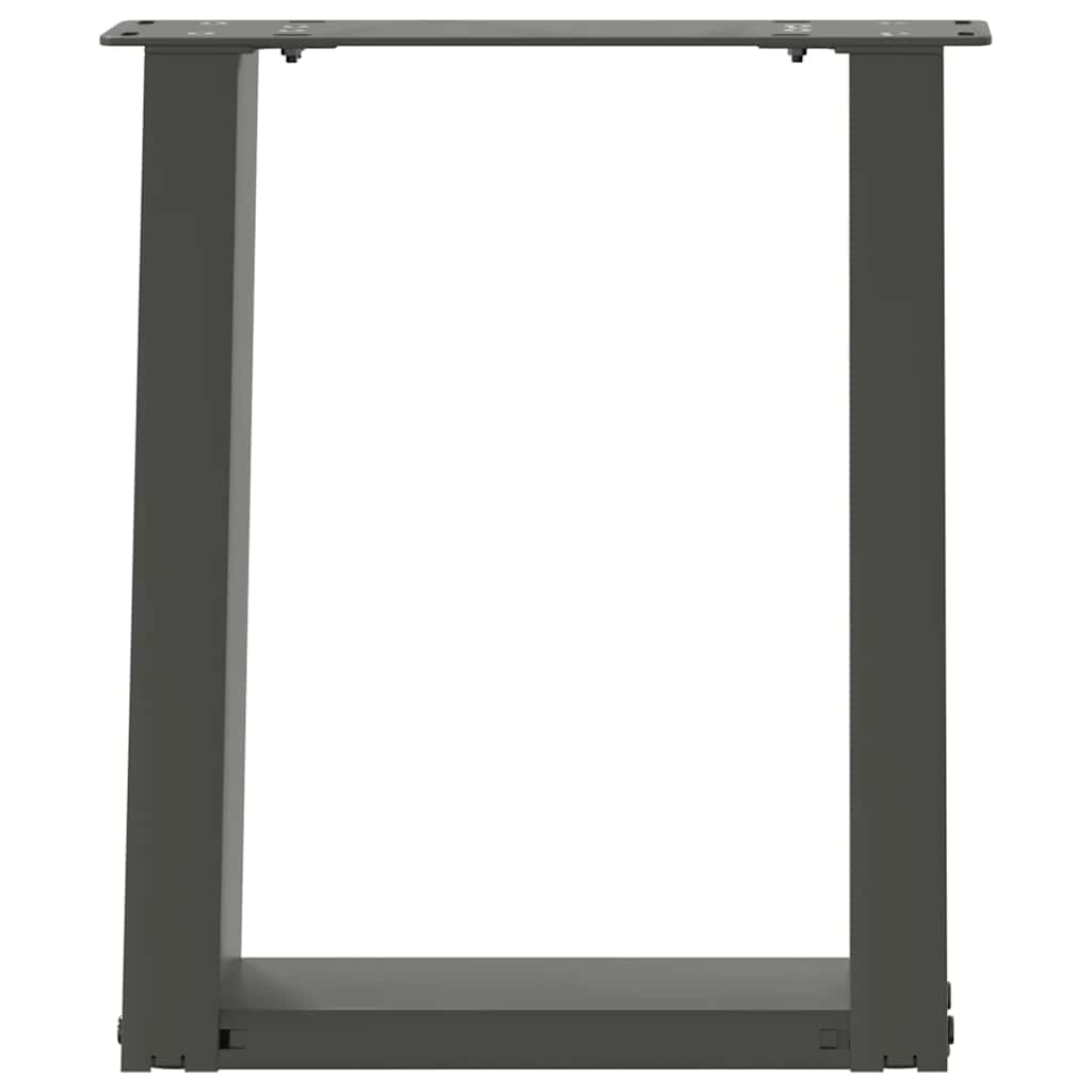 Kavos staliuko kojelės, 2 vnt., antracito spalvos, 28x(42-43) cm, plienas