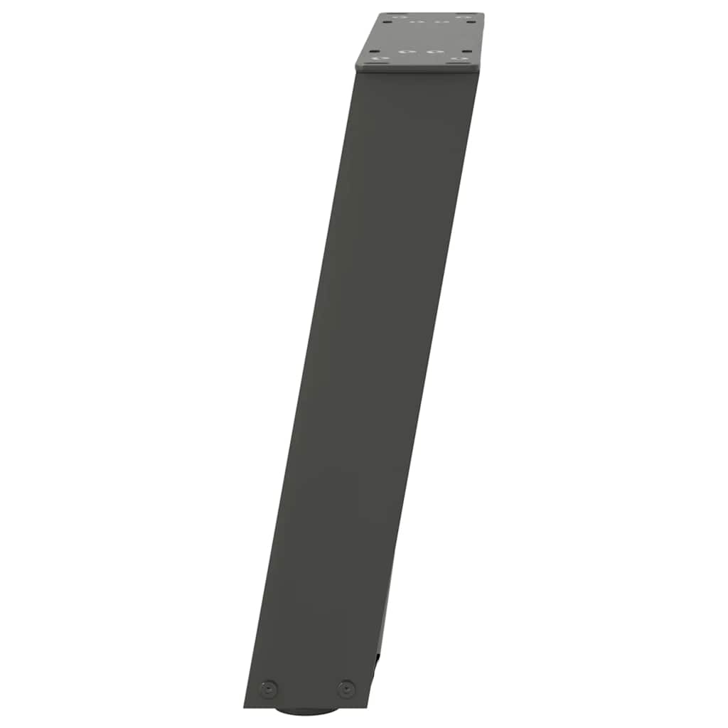 Kavos staliuko kojelės, 2 vnt., antracito spalvos, 28x(42-43) cm, plienas