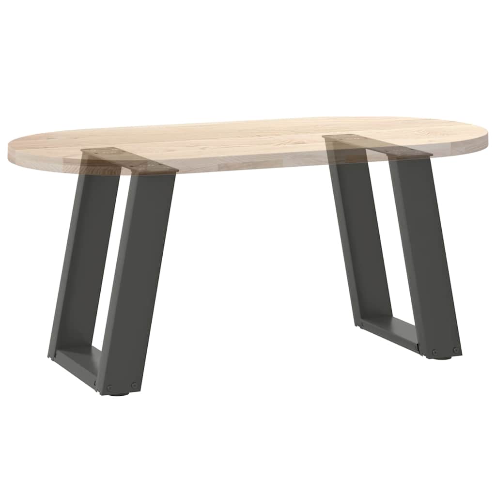 Kavos staliuko kojelės, 2 vnt., antracito spalvos, 28x(42-43) cm, plienas