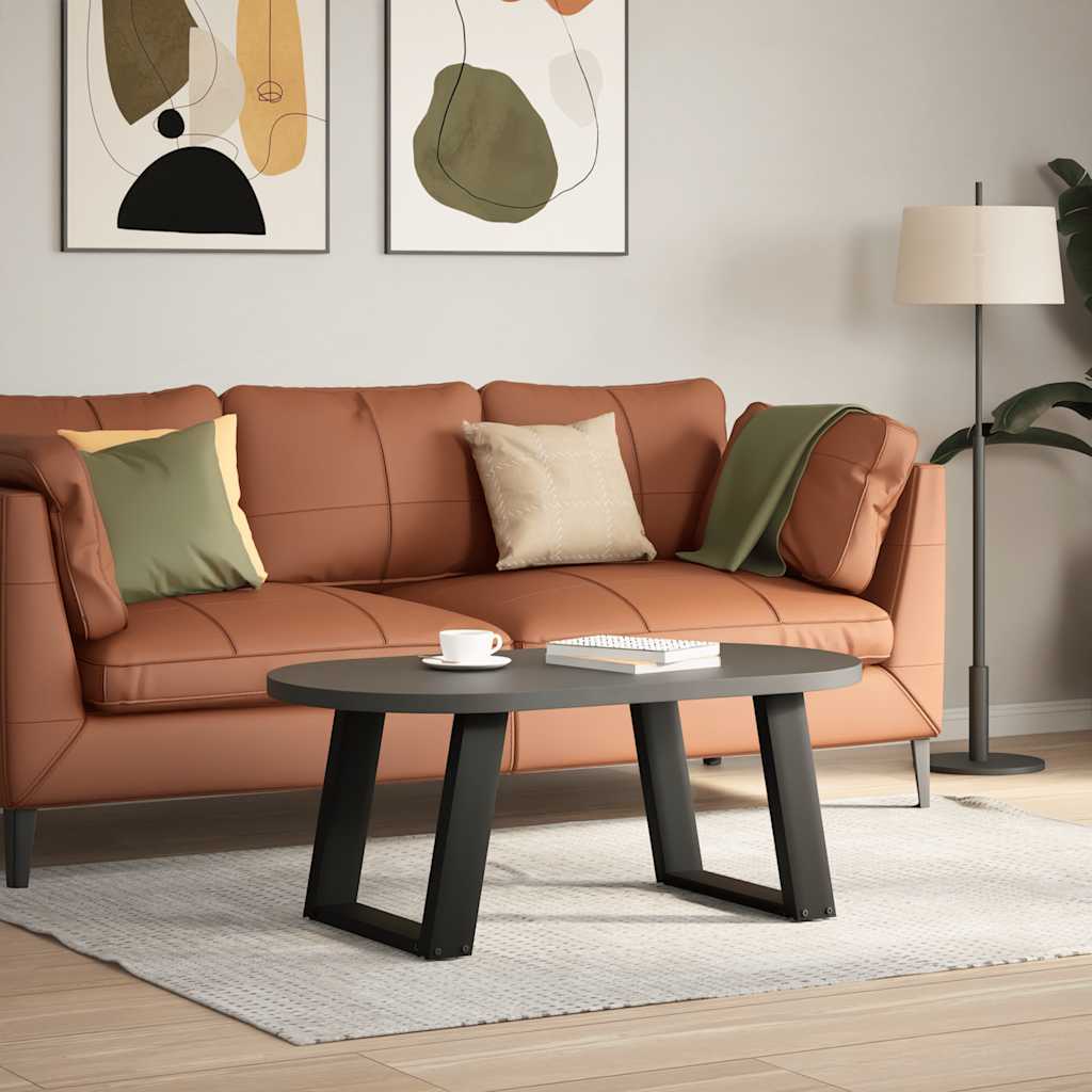 Kafijas galdiņa kājas, 2 gab., melnas, 50x(42-43) cm, tērauds, U veida