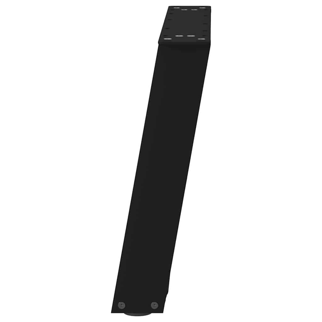 Kafijas galdiņa kājas, 2 gab., melnas, 50x(42-43) cm, tērauds, U veida