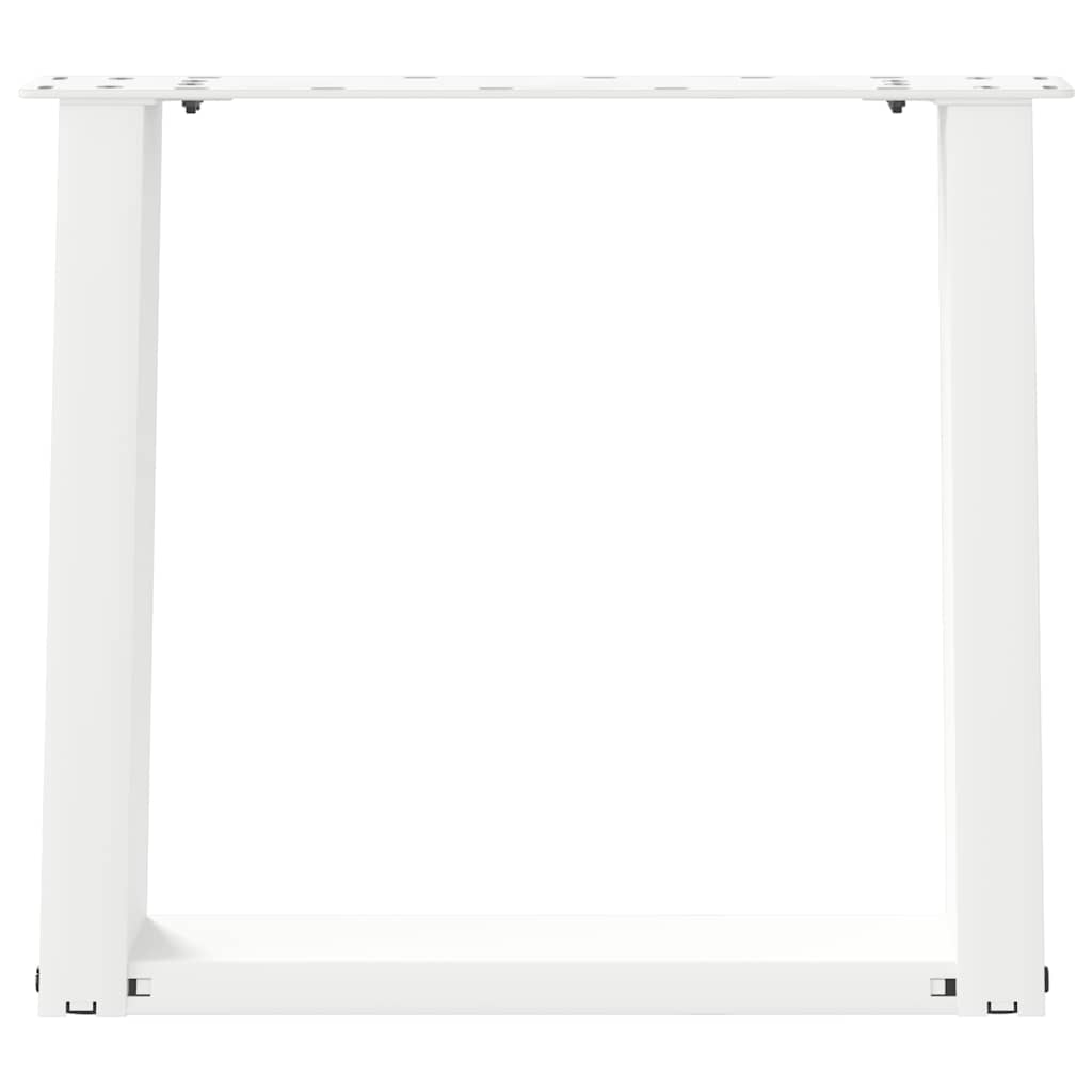 Kavos staliuko kojelės, 2 vnt., baltos, 50x(42-43) cm, plienas, U formos