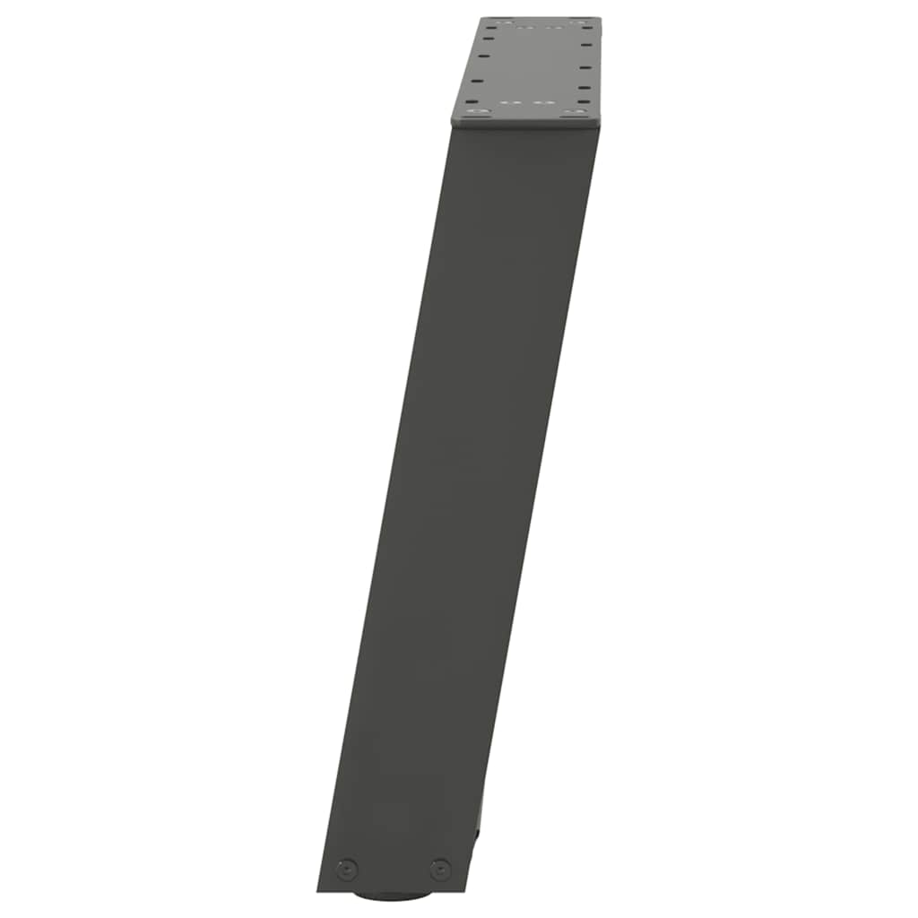 Kavos staliuko kojelės, 2 vnt., antracito spalvos, 50x(42-43) cm, plienas