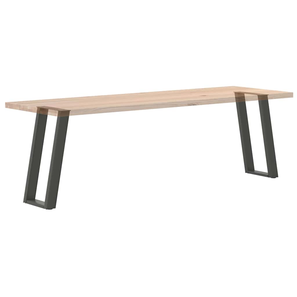 Console table legs, U-shaped, 2 pcs, anthracite, 28x(72-73) cm, steel