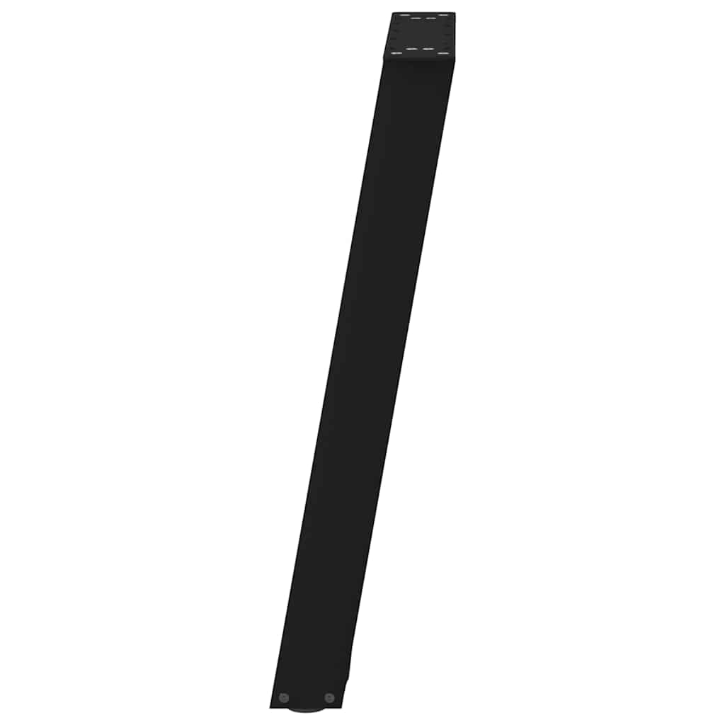 Konsolinio staliuko kojelės, U formos, 2 vnt., juodos, 38x(72-73) cm, plienas