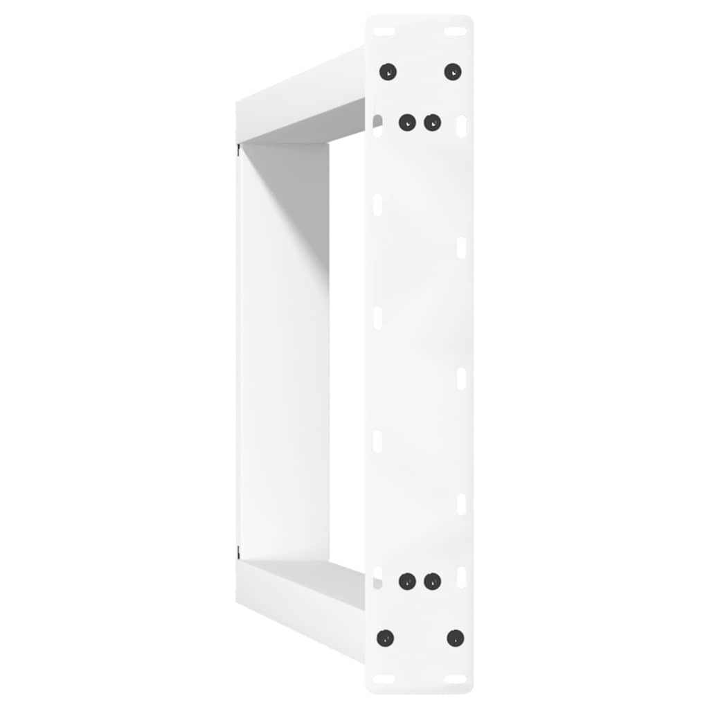 Valgomojo stalo kojelės, 2 vnt., baltos, 50x(72-73) cm, plienas, U formos