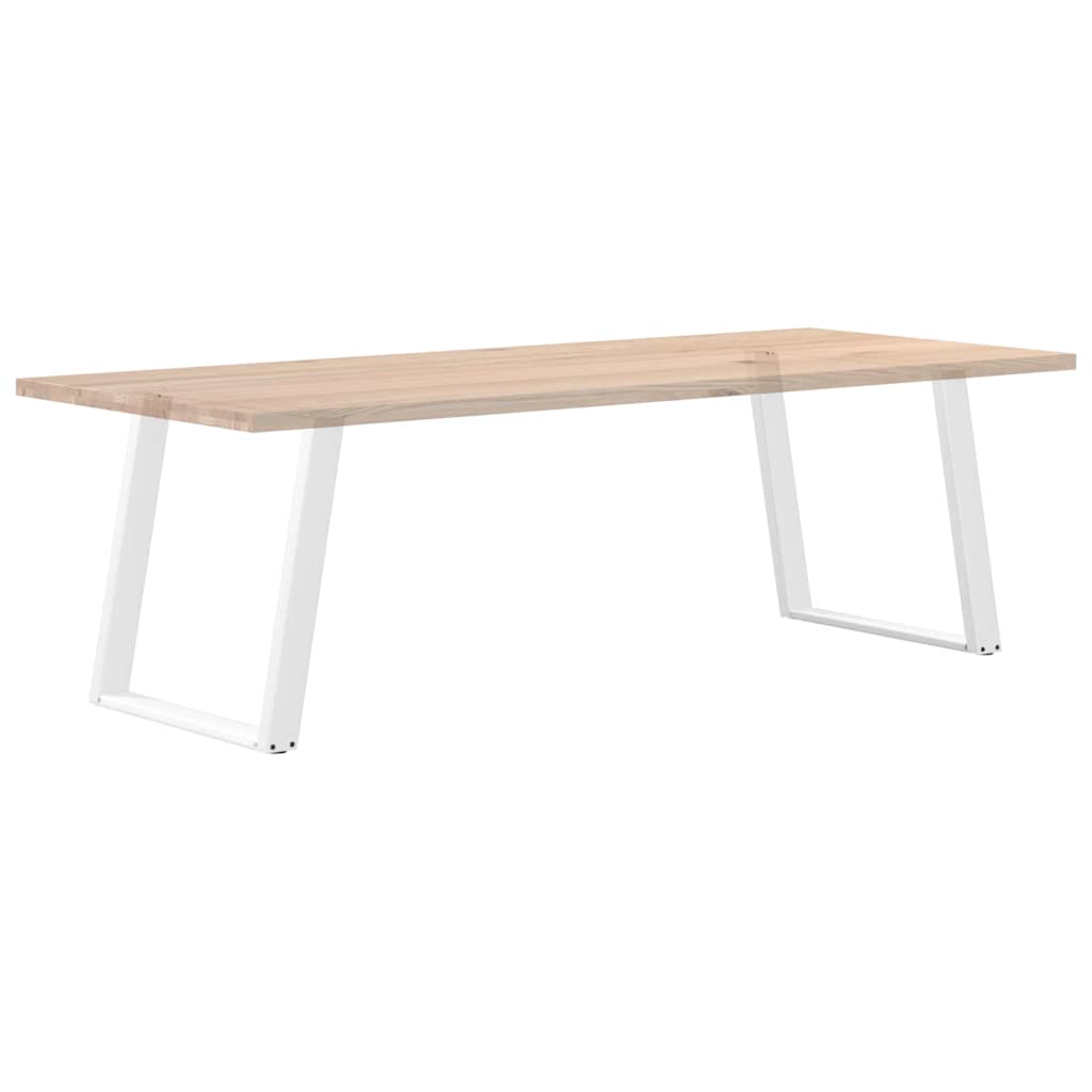Valgomojo stalo kojelės, U formos, 2 vnt., balta, 80x(72-73)cm