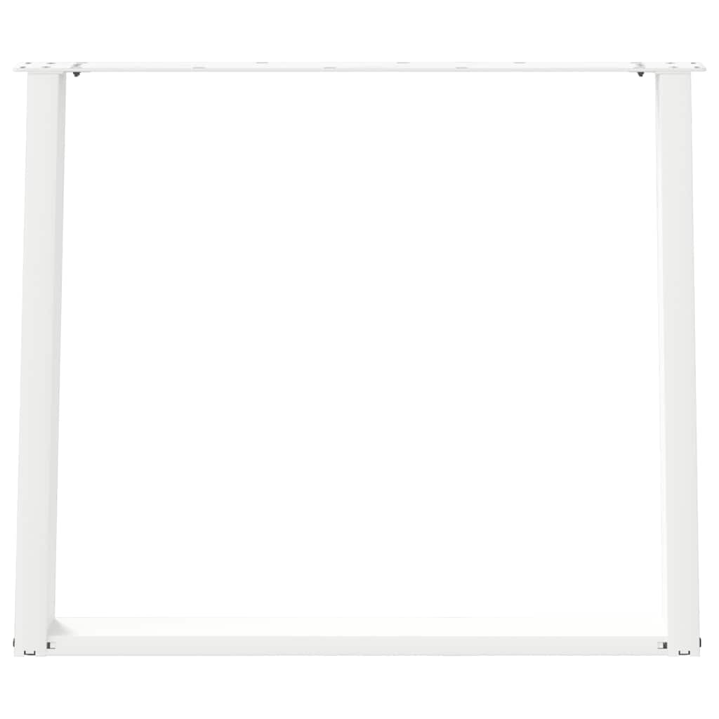 Valgomojo stalo kojelės, 2 vnt., baltos, 100x(72-73) cm, plienas, U formos
