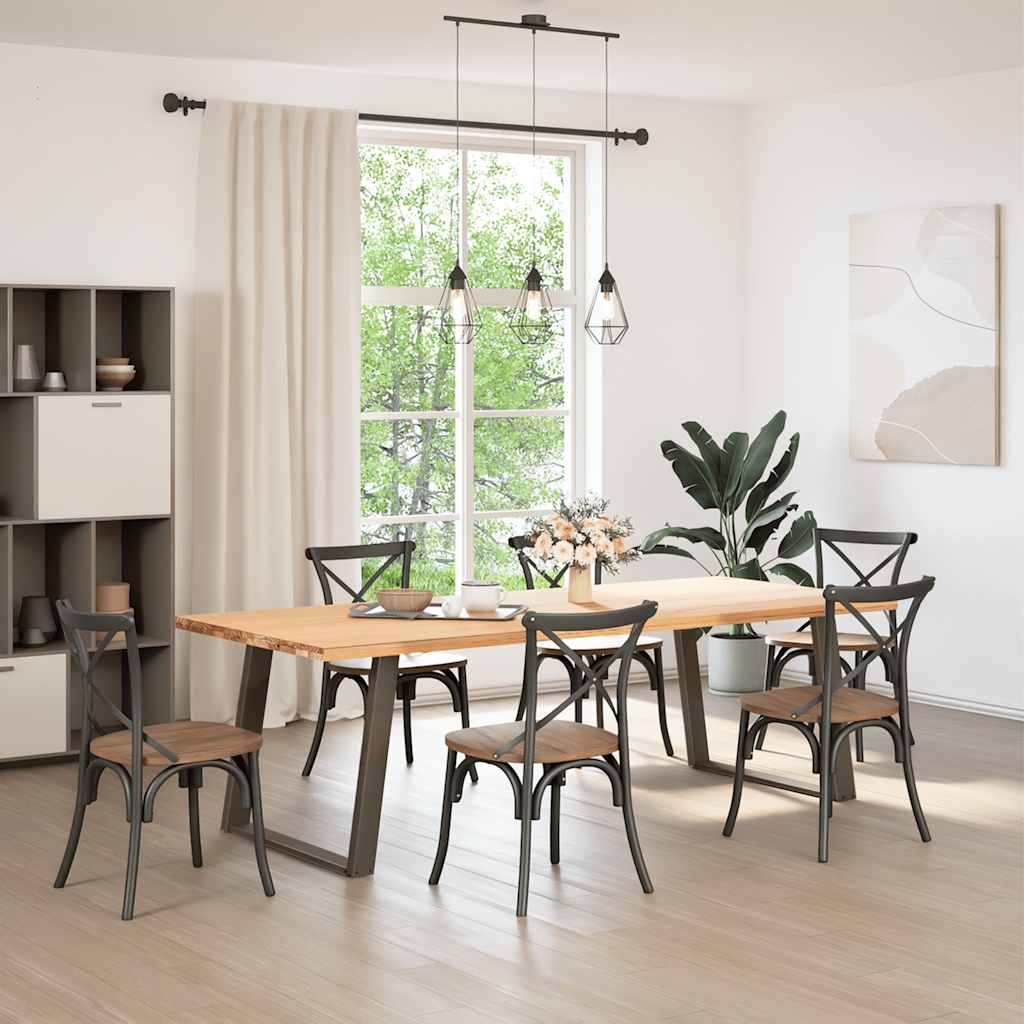 Valgomojo stalo kojelės, U formos, 2 vnt., 100x(72-73) cm