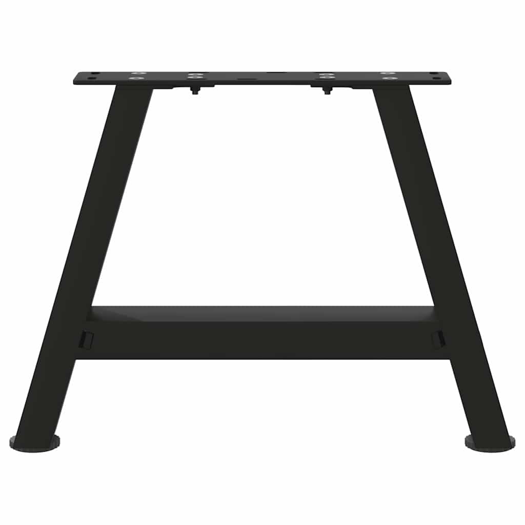 Kavos staliuko kojelės, A formos, 2 vnt., juodos, 30x(30-31) cm, plienas