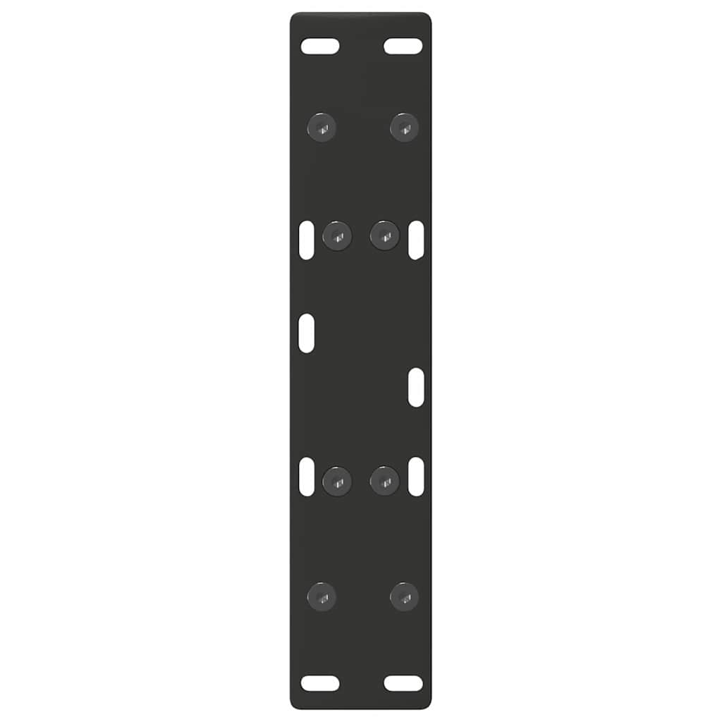 Kavos staliuko kojelės, A formos, 2 vnt., juodos, 30x(30-31) cm, plienas