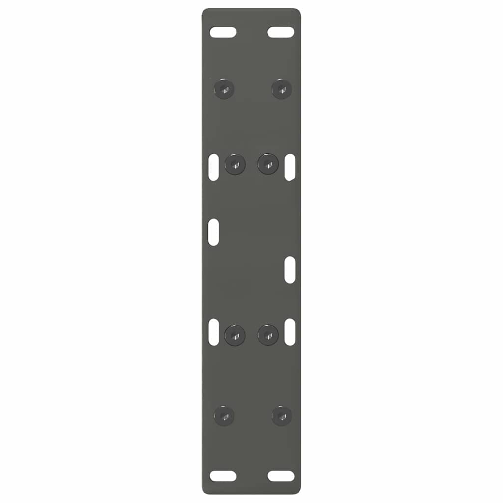 Kavos staliuko kojelės, 2 vnt., antracito spalvos, 30x(30-31) cm, plienas