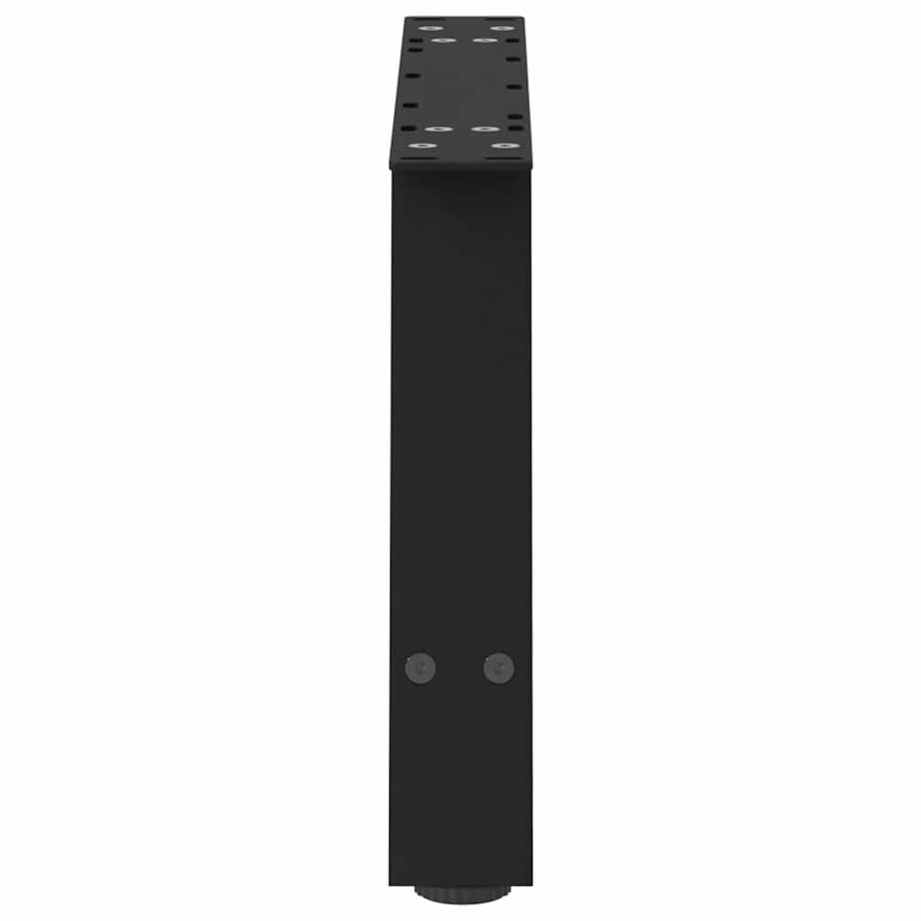 Kavos staliuko kojelės, A formos, 2 vnt., juodos, 70x(30-31) cm, plienas