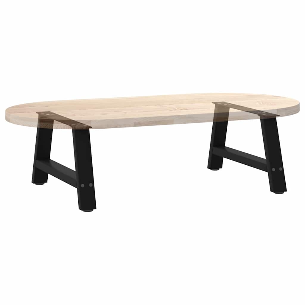Kavos staliuko kojelės, A formos, 2 vnt., juodos, 70x(30-31) cm, plienas