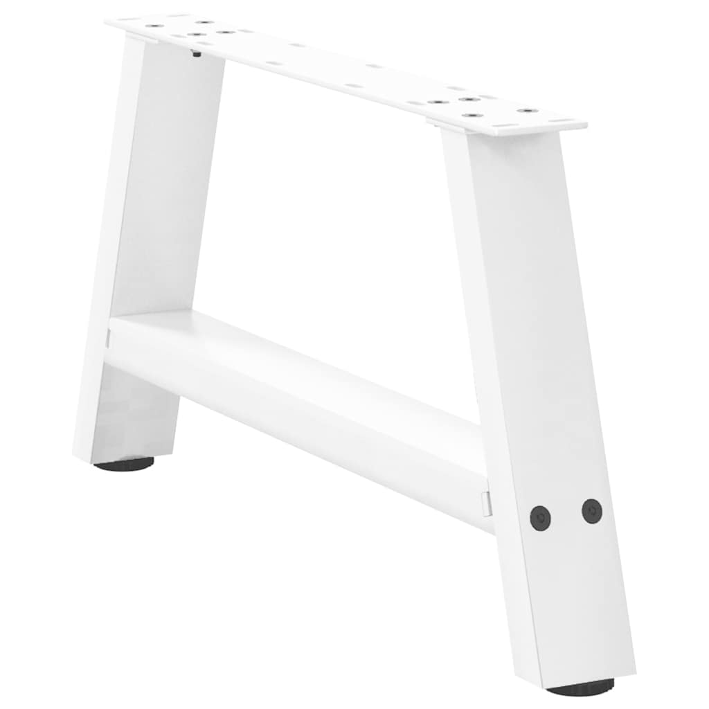 Kavos staliuko kojelės, 2 vnt., baltos, 70x(30-31) cm, plienas, A formos