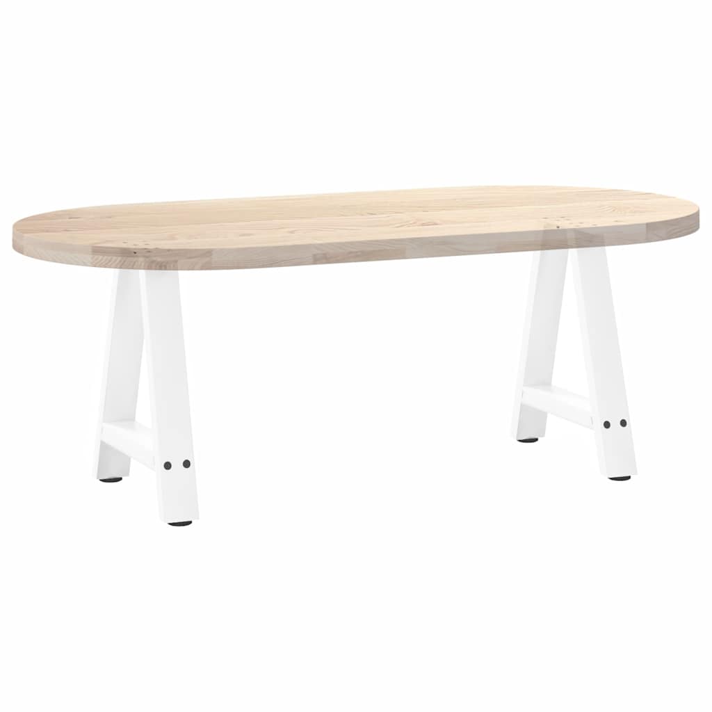 Kavos staliuko kojelės, A formos, 2 vnt., baltos, 50x(42-43) cm, plienas
