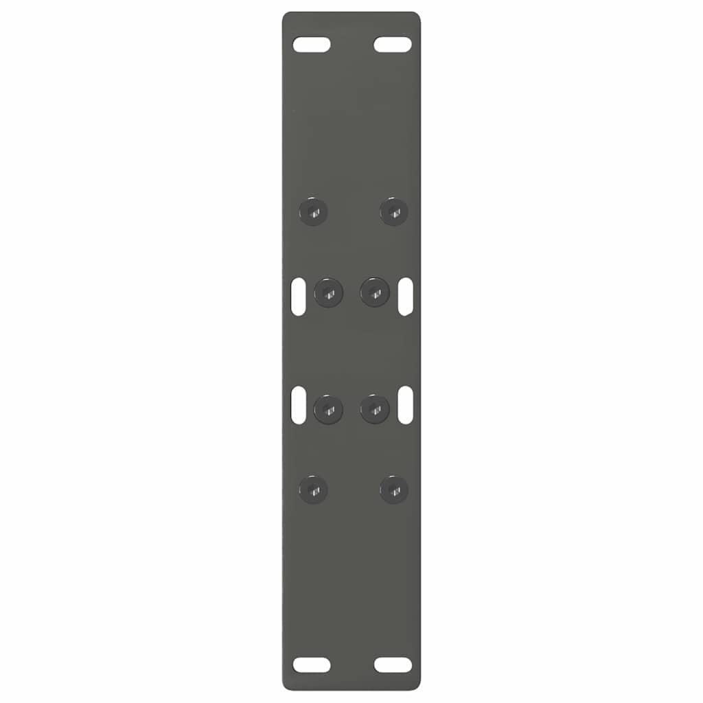 Kavos staliuko kojelės, 2 vnt., antracito spalvos, 50x(42-43) cm, plienas
