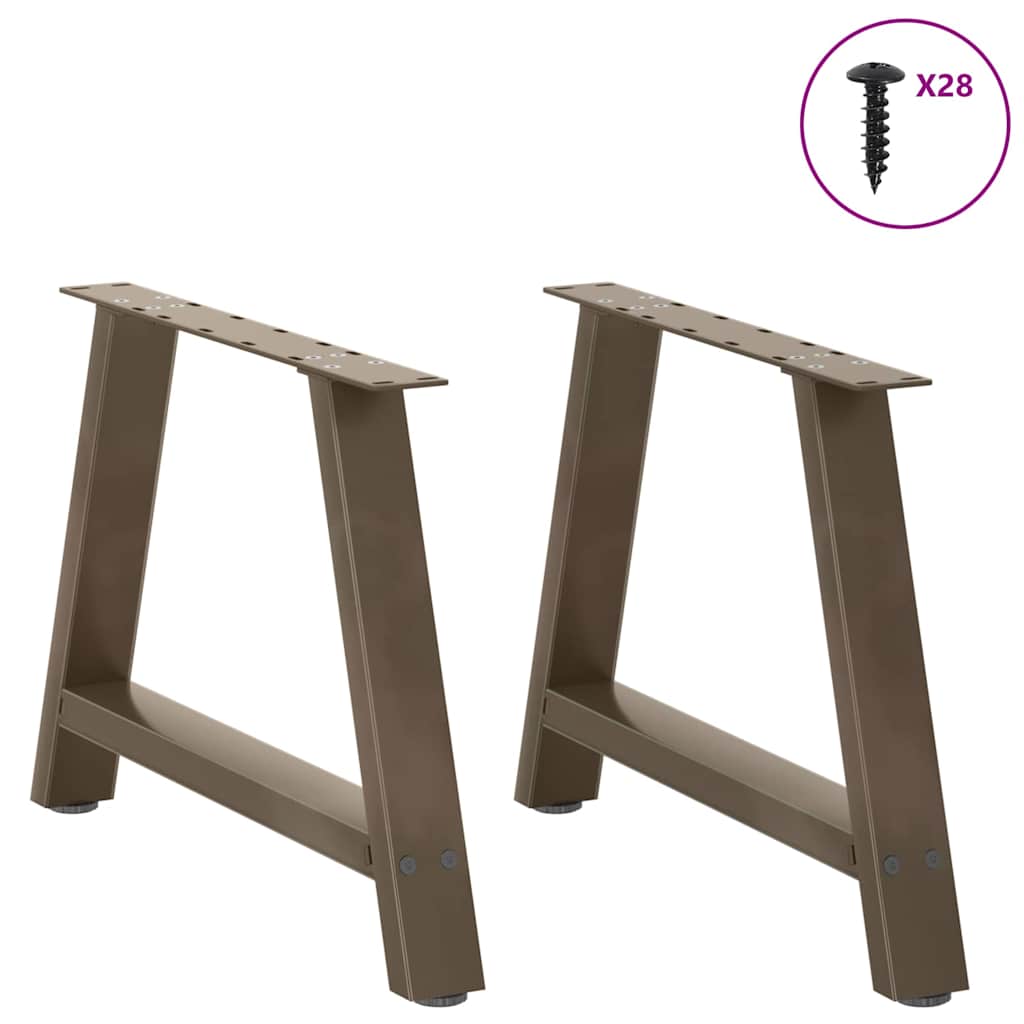 Coffee Table Legs, A-Shaped, 2 pcs., 60x(42-43) cm, Steel