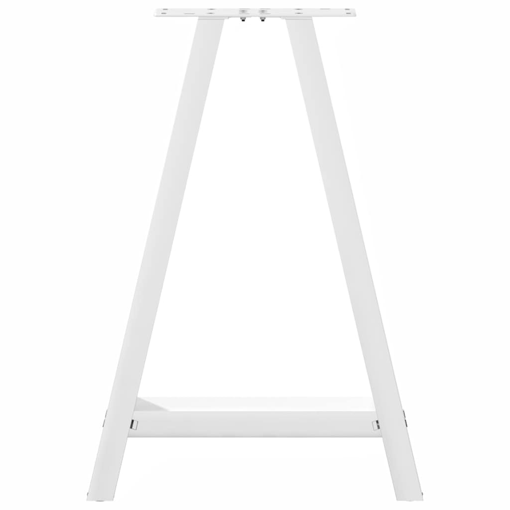 Valgomojo stalo kojelės, A formos, 2 vnt., baltos, 50x(72-73) cm, plienas
