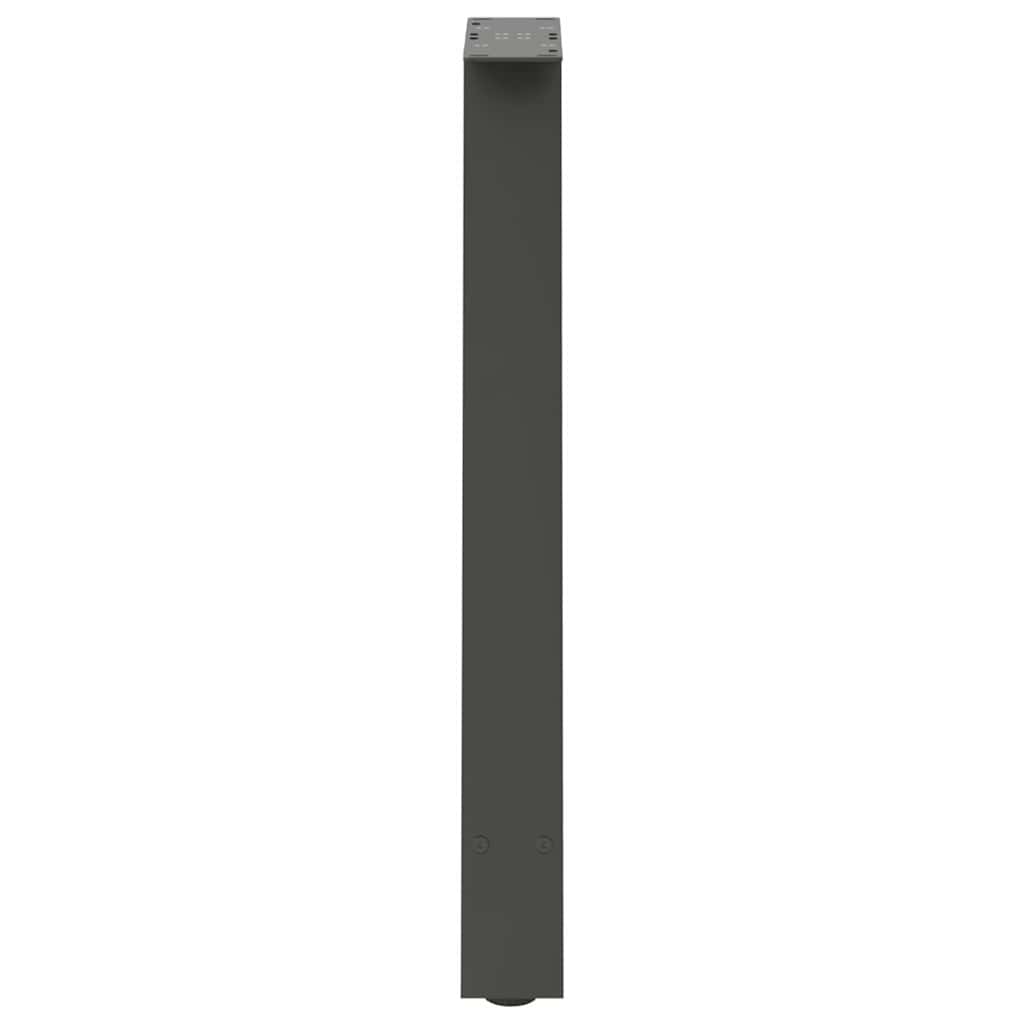 Dining table legs, 2 pcs, anthracite, 50x(72-73) cm, steel, A-shaped
