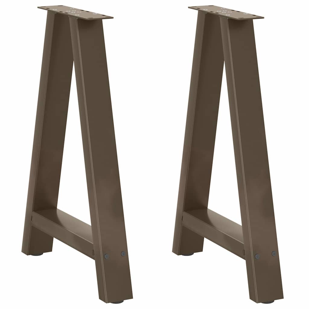 Valgomojo stalo kojos, A formos, 2 vnt., 50x(72-73) cm, plienas